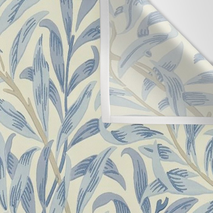 William Morris Vintage Willow Bough Blue Cream Pattern Wall Tapestry Gallery Image 3