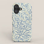 William Morris Vintage Willow Bough Blue Cream Pattern iPhone Case Gallery Image 1