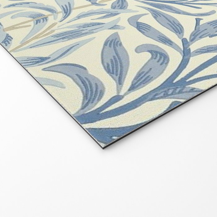 William Morris Vintage Willow Bough Blue Cream Pattern Welcome Mat Gallery Image 2