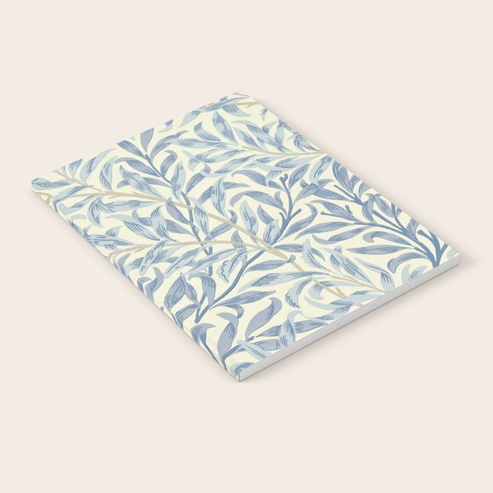 William Morris Vintage Willow Bough Blue Cream Pattern Notebook Gallery Image 2