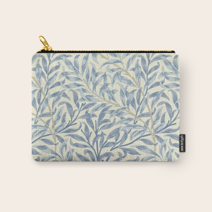 William Morris Vintage Willow Bough Blue Cream Pattern Carry All Pouch Gallery Image 1