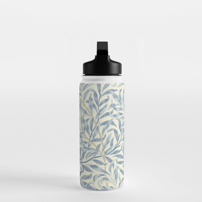 William Morris Vintage Willow Bough Blue Cream Pattern Water Bottle Gallery Image 3