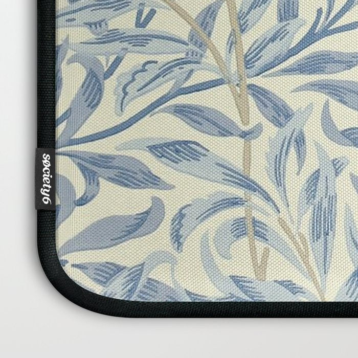 William Morris Vintage Willow Bough Blue Cream Pattern Laptop Sleeve Gallery Image 3