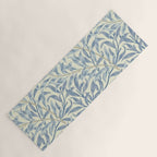 William Morris Vintage Willow Bough Blue Cream Pattern Yoga Mat Gallery Image 1