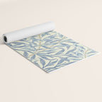 William Morris Vintage Willow Bough Blue Cream Pattern Yoga Mat Gallery Image 2