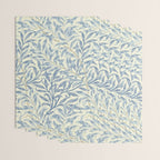 William Morris Vintage Willow Bough Blue Cream Pattern Wrapping Paper Gallery Image 3