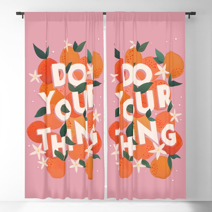 Do Your Thing - Summer Oranges  Window Curtain Gallery Image 1