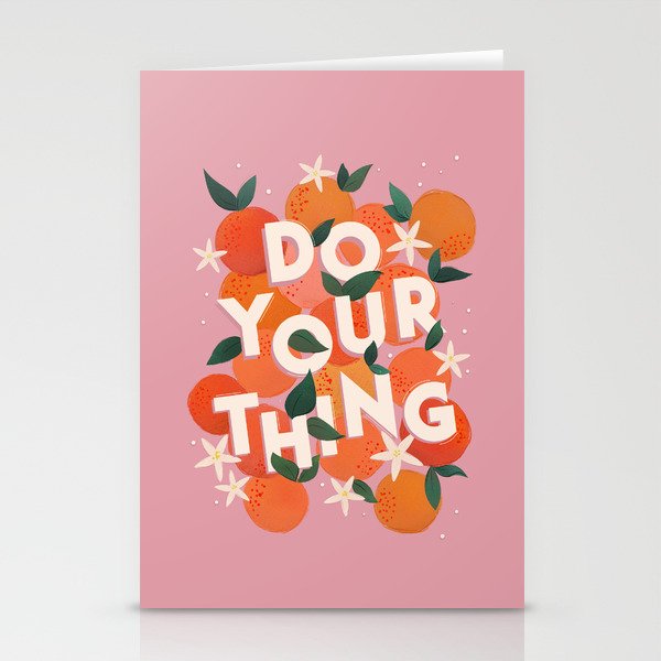 Do Your Thing - Summer Oranges  Stationery Card Gallery Image 1