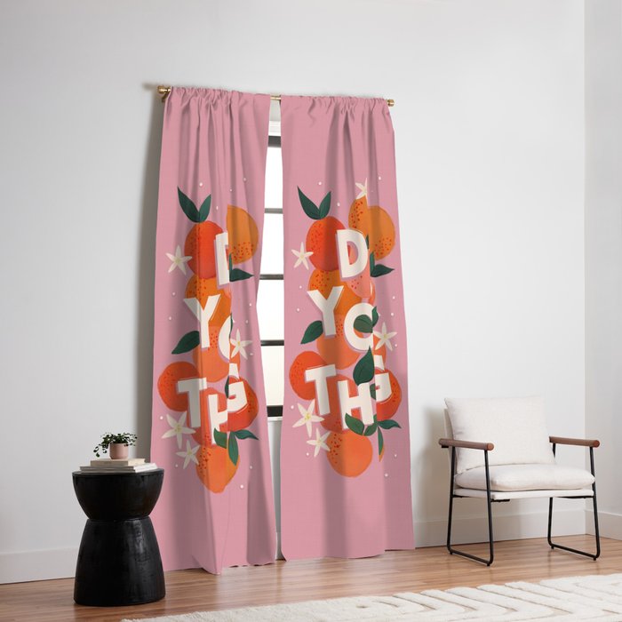 Do Your Thing - Summer Oranges  Window Curtain Gallery Image 2