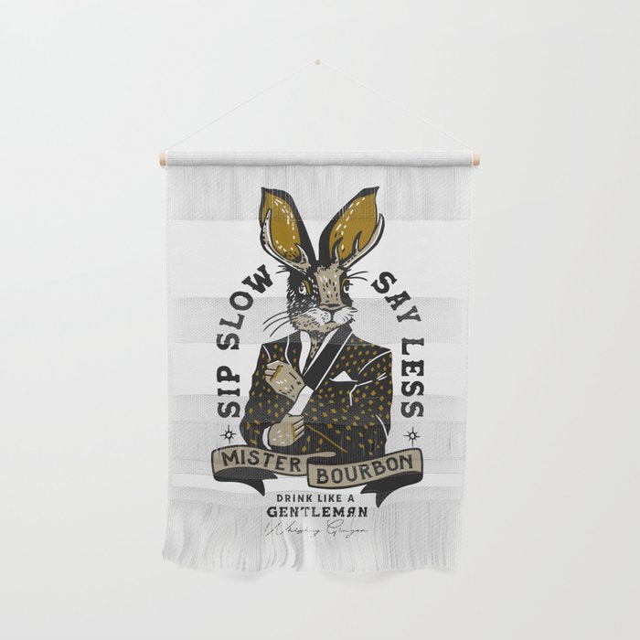 Mister Bourbon: Drink Like A Gentleman Jackalope Design Wall Hanging Gallery Image 1