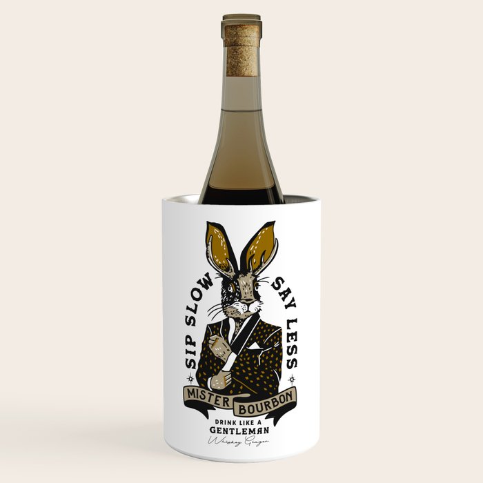 Mister Bourbon: Drink Like A Gentleman Jackalope Design Wine Chiller Gallery Image 1
