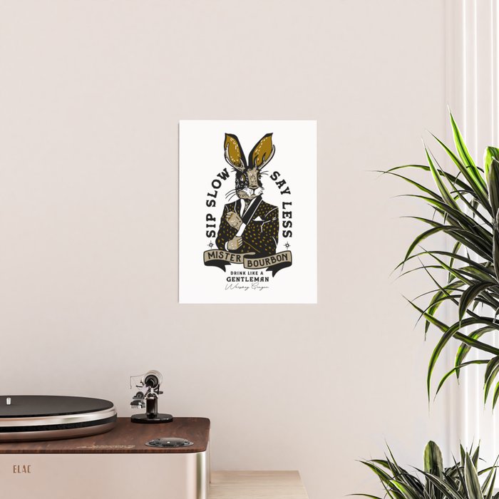 Mister Bourbon: Drink Like A Gentleman Jackalope Design Poster Gallery Image 2
