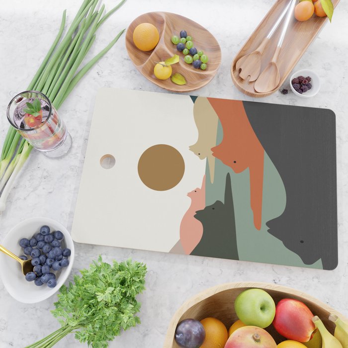 Cat Landscape 93 Cutting Board Gallery Image 2