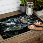 Deer Skull Crystals Garden Outdoor Rug Gallery Image 2