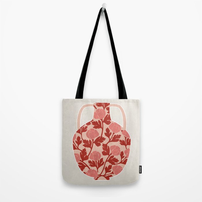 Vase and roses Tote Bag Gallery Image 2