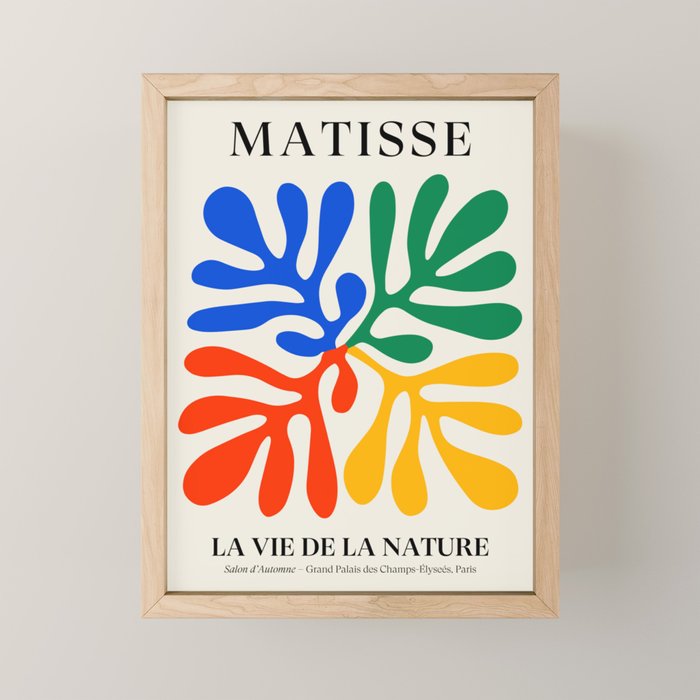 Nature Leaf Cutouts II: Day Edition | Mid-Century Henri Matisse Series Mini Art Print Gallery Image 1
