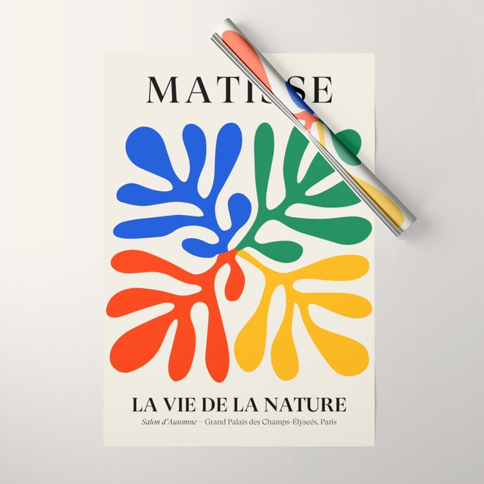 Nature Leaf Cutouts II: Day Edition | Mid-Century Henri Matisse Series Wrapping Paper Gallery Image 1