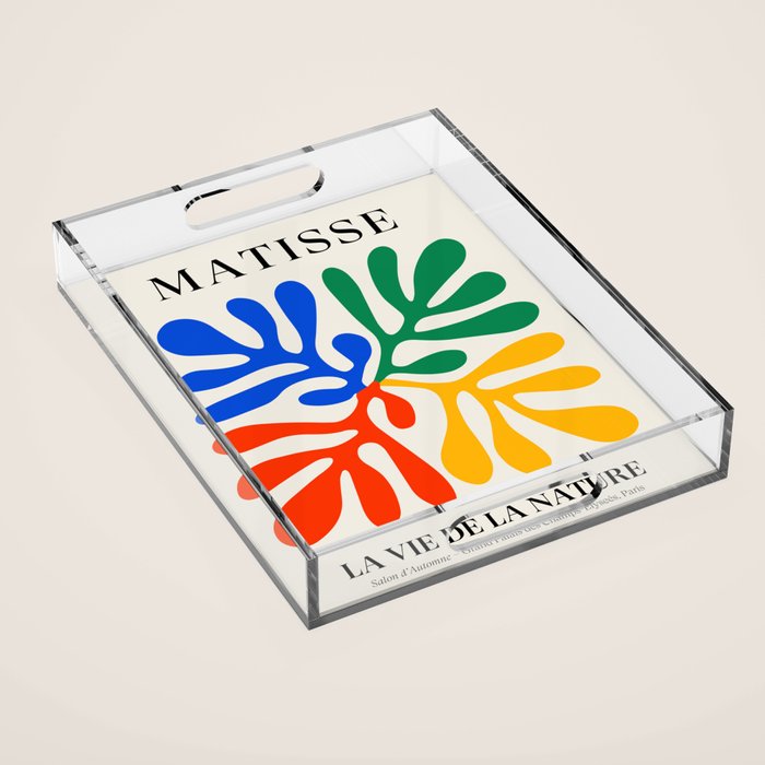 Nature Leaf Cutouts II: Day Edition | Mid-Century Henri Matisse Series Acrylic Tray Gallery Image 1