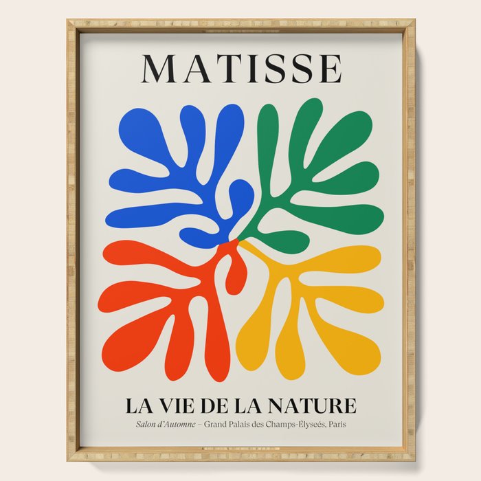 Nature Leaf Cutouts II: Day Edition | Mid-Century Henri Matisse Series Serving Tray Gallery Image 1
