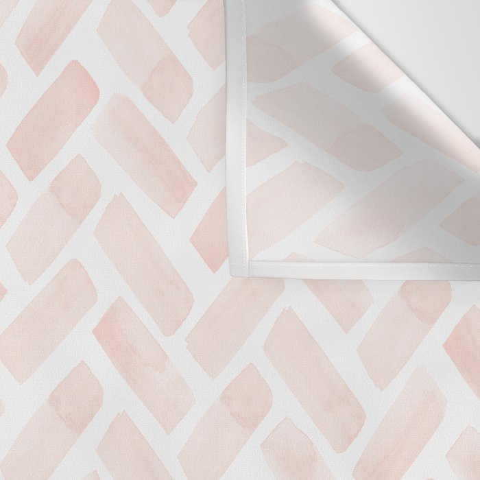 watercolor herringbone - light pink Wall Tapestry Gallery Image 3