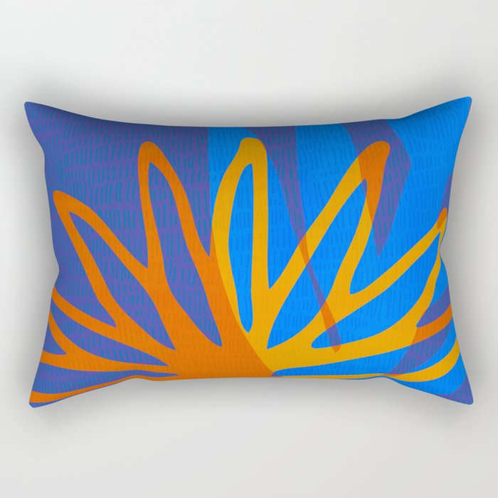 Colorful Botanic Shapes Rectangular Pillow Gallery Image 1