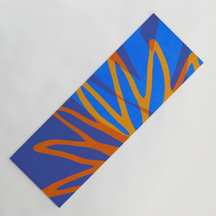 Colorful Botanic Shapes Yoga Mat Gallery Image 1