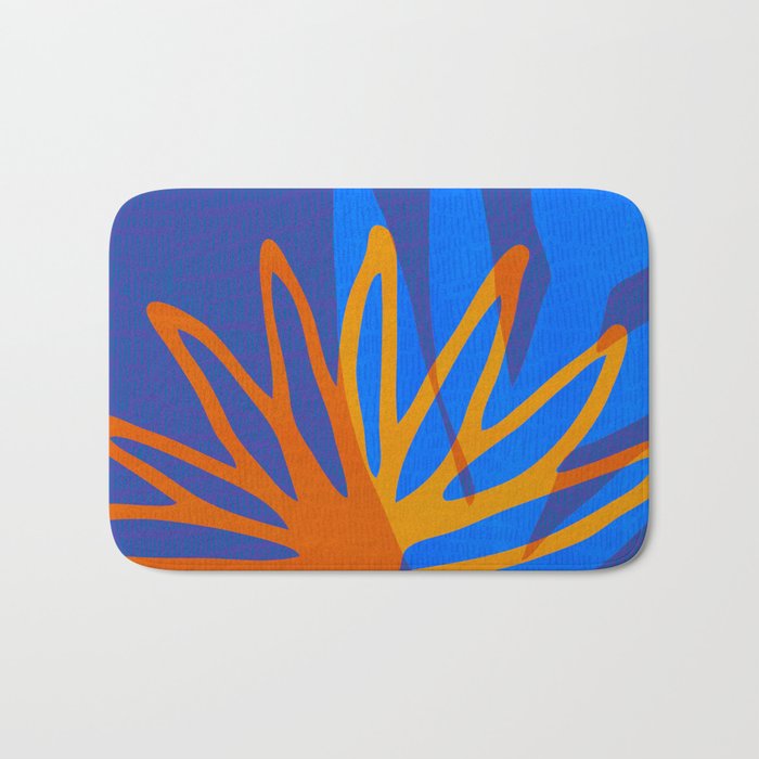 Colorful Botanic Shapes Bath Mat Gallery Image 1