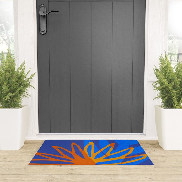 Colorful Botanic Shapes Welcome Mat Gallery Image 3