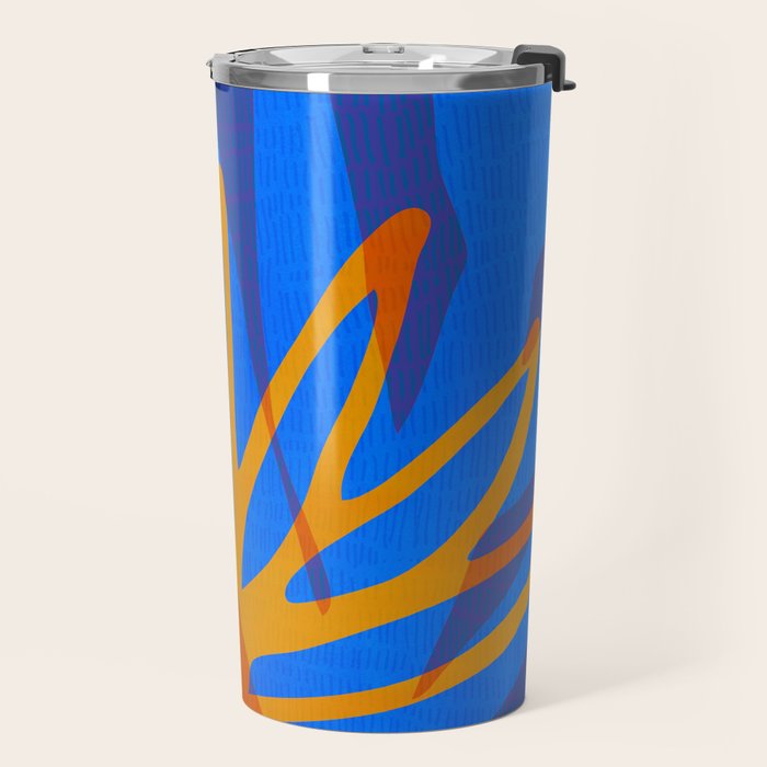 Colorful Botanic Shapes Travel Mug Gallery Image 2