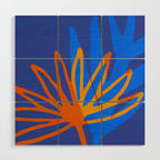Colorful Botanic Shapes Wood Wall Art Gallery Image 1