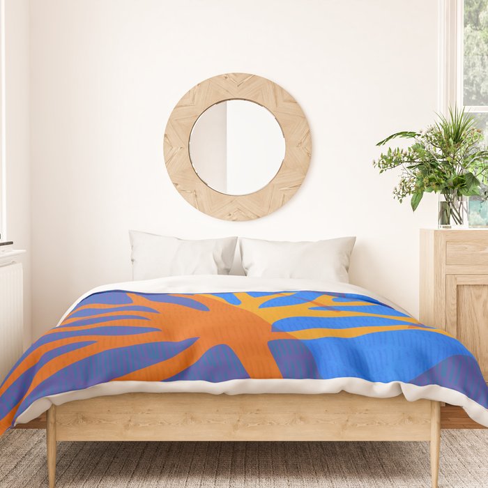 Colorful Botanic Shapes Duvet Cover Gallery Image 3