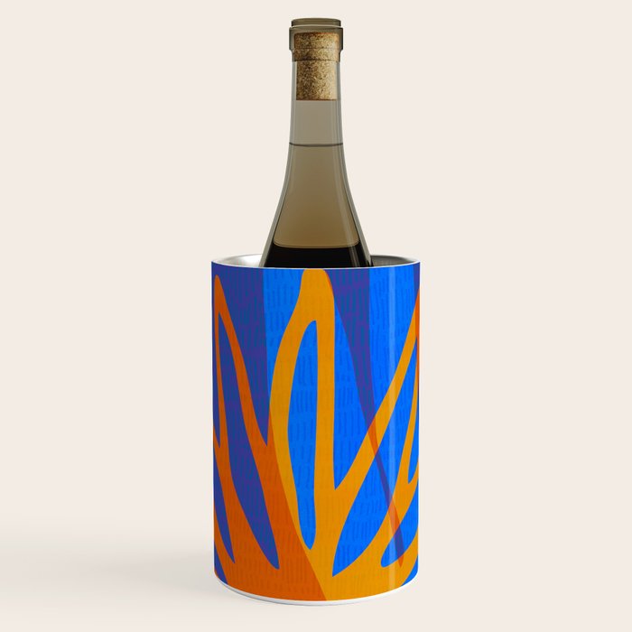 Colorful Botanic Shapes Wine Chiller Gallery Image 1