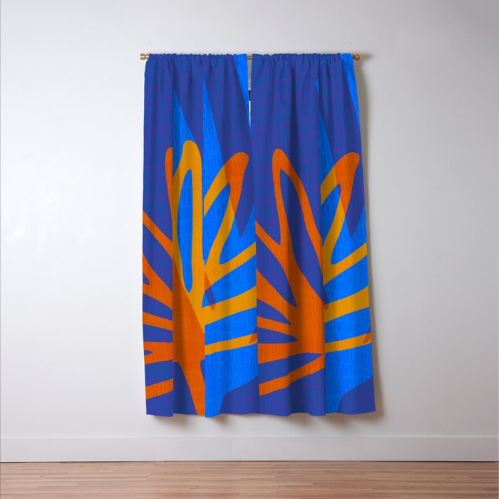 Colorful Botanic Shapes Window Curtain Gallery Image 3