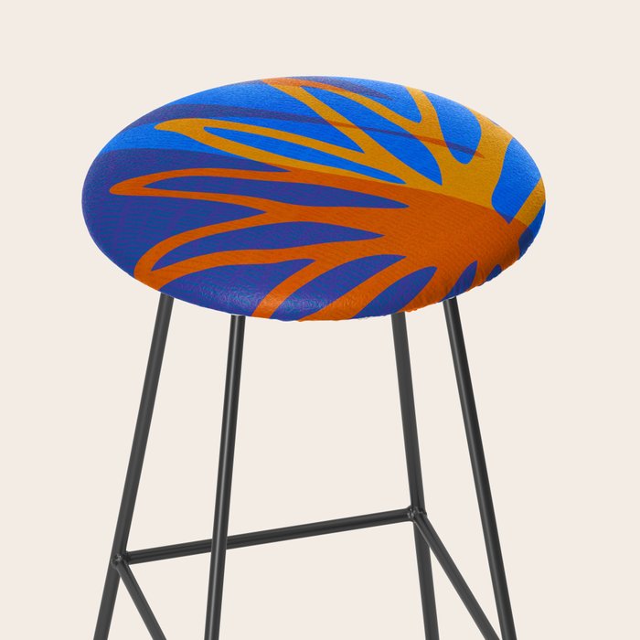 Colorful Botanic Shapes Stool Gallery Image 2