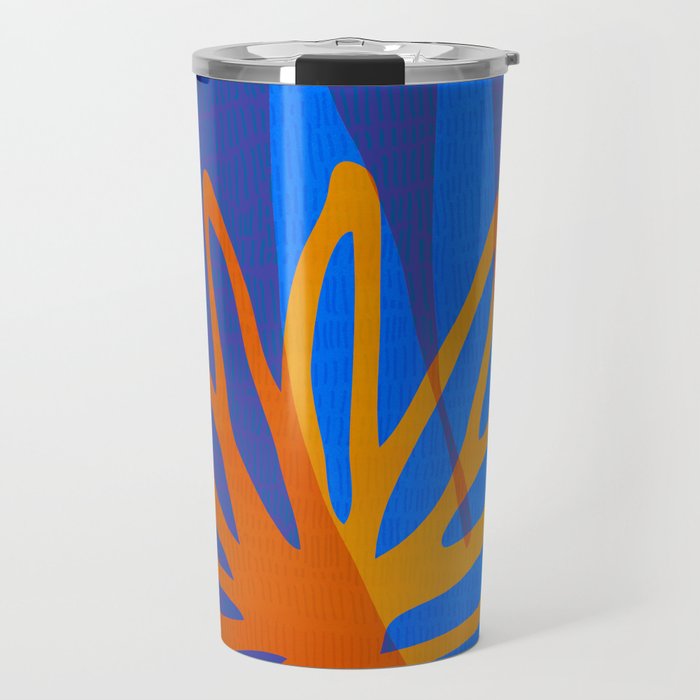 Colorful Botanic Shapes Travel Mug Gallery Image 1