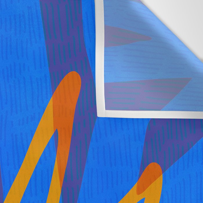 Colorful Botanic Shapes Wall Tapestry Gallery Image 3