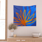 Colorful Botanic Shapes Wall Tapestry Gallery Image 2