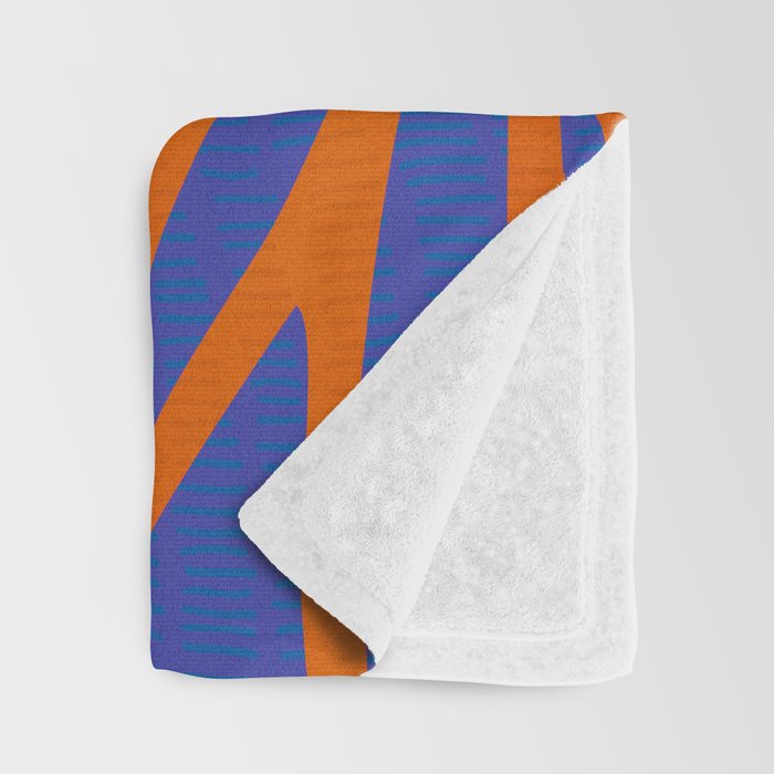 Colorful Botanic Shapes Throw Blanket Gallery Image 3