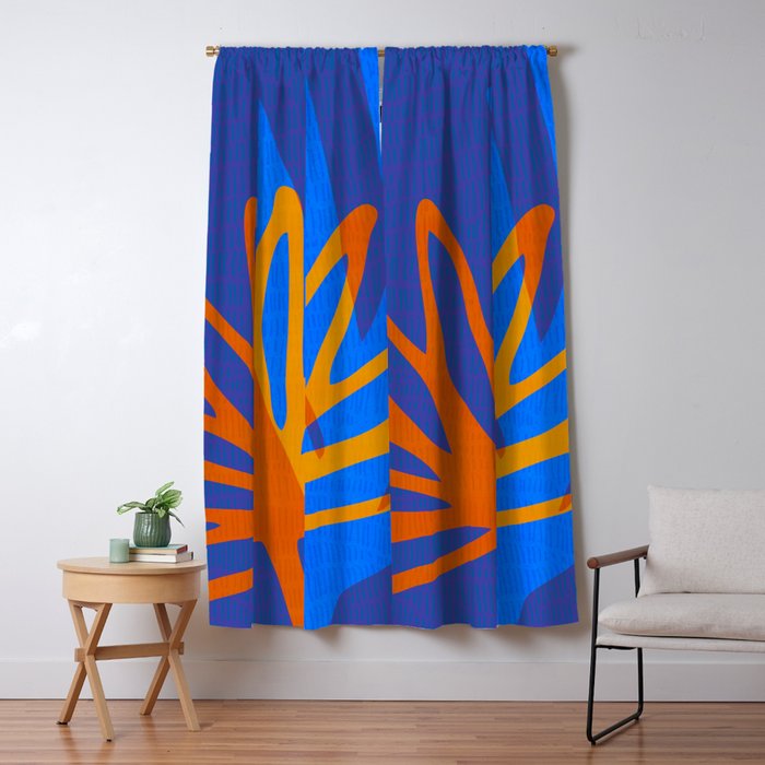 Colorful Botanic Shapes Window Curtain Gallery Image 5