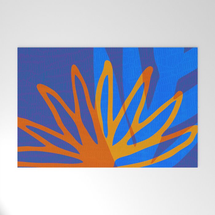 Colorful Botanic Shapes Welcome Mat Gallery Image 1
