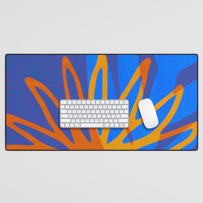 Colorful Botanic Shapes Desk Mat Gallery Image 1