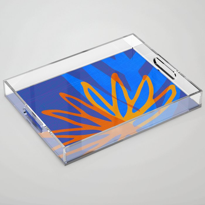 Colorful Botanic Shapes Acrylic Tray Gallery Image 1