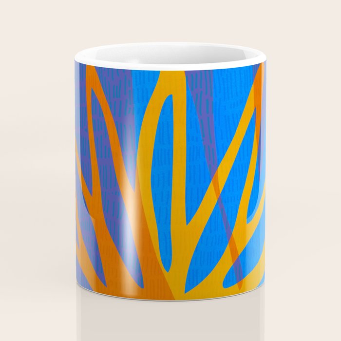 Colorful Botanic Shapes Coffee Mug Gallery Image 4