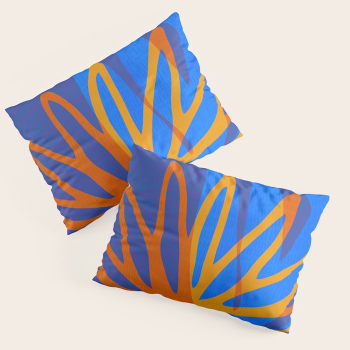Colorful Botanic Shapes Pillow Sham Gallery Image 1