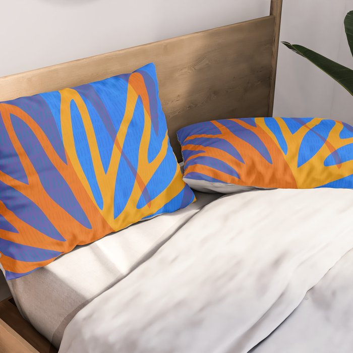 Colorful Botanic Shapes Pillow Sham Gallery Image 2