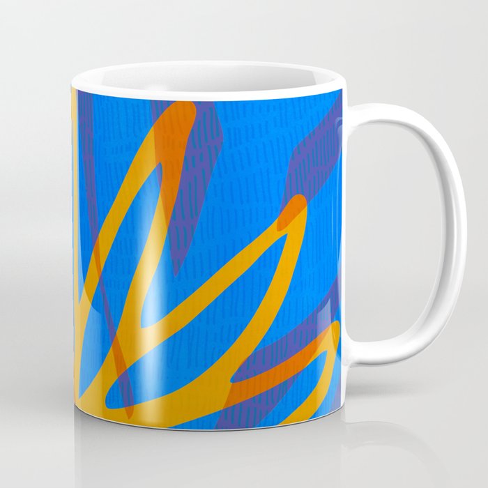 Colorful Botanic Shapes Coffee Mug Gallery Image 1