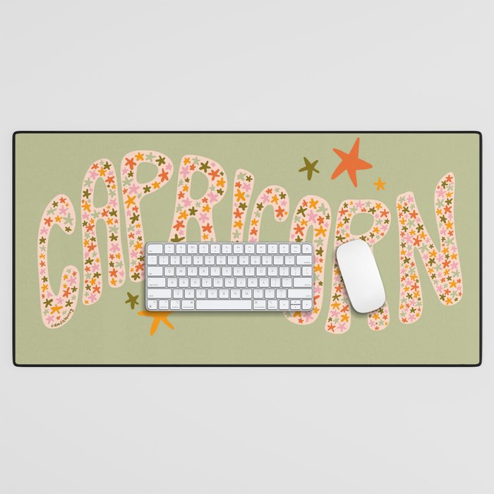 Starry Capricorn Desk Mat Gallery Image 1