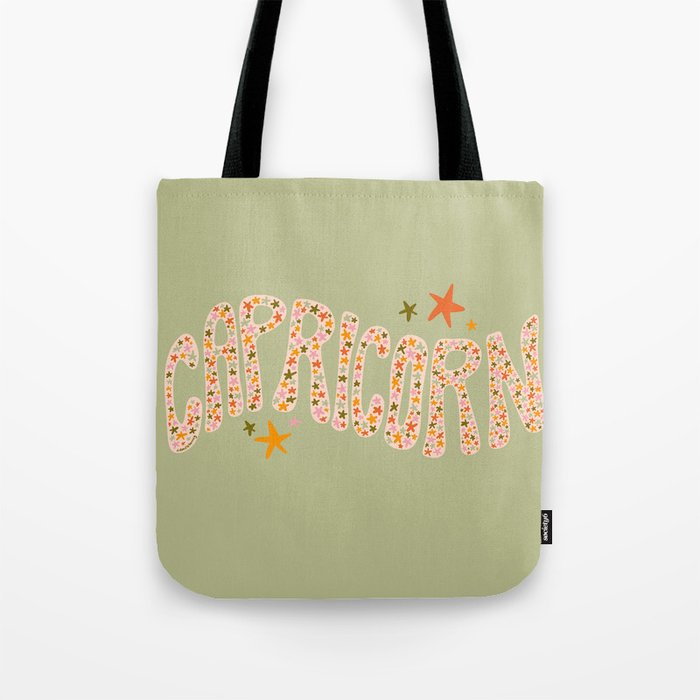 Starry Capricorn Tote Bag Gallery Image 1