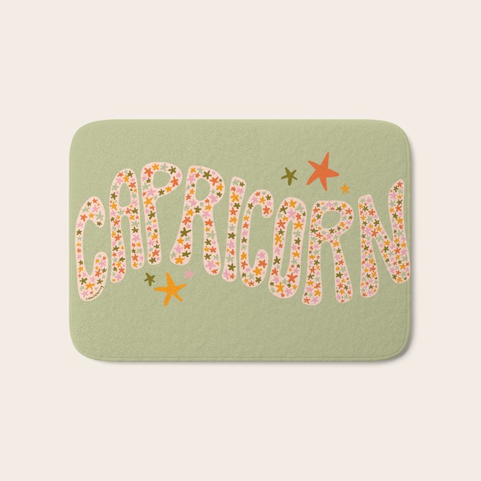 Starry Capricorn Bath Mat Gallery Image 1