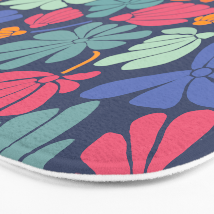 Superbloom - midnight  Bath Mat Gallery Image 3